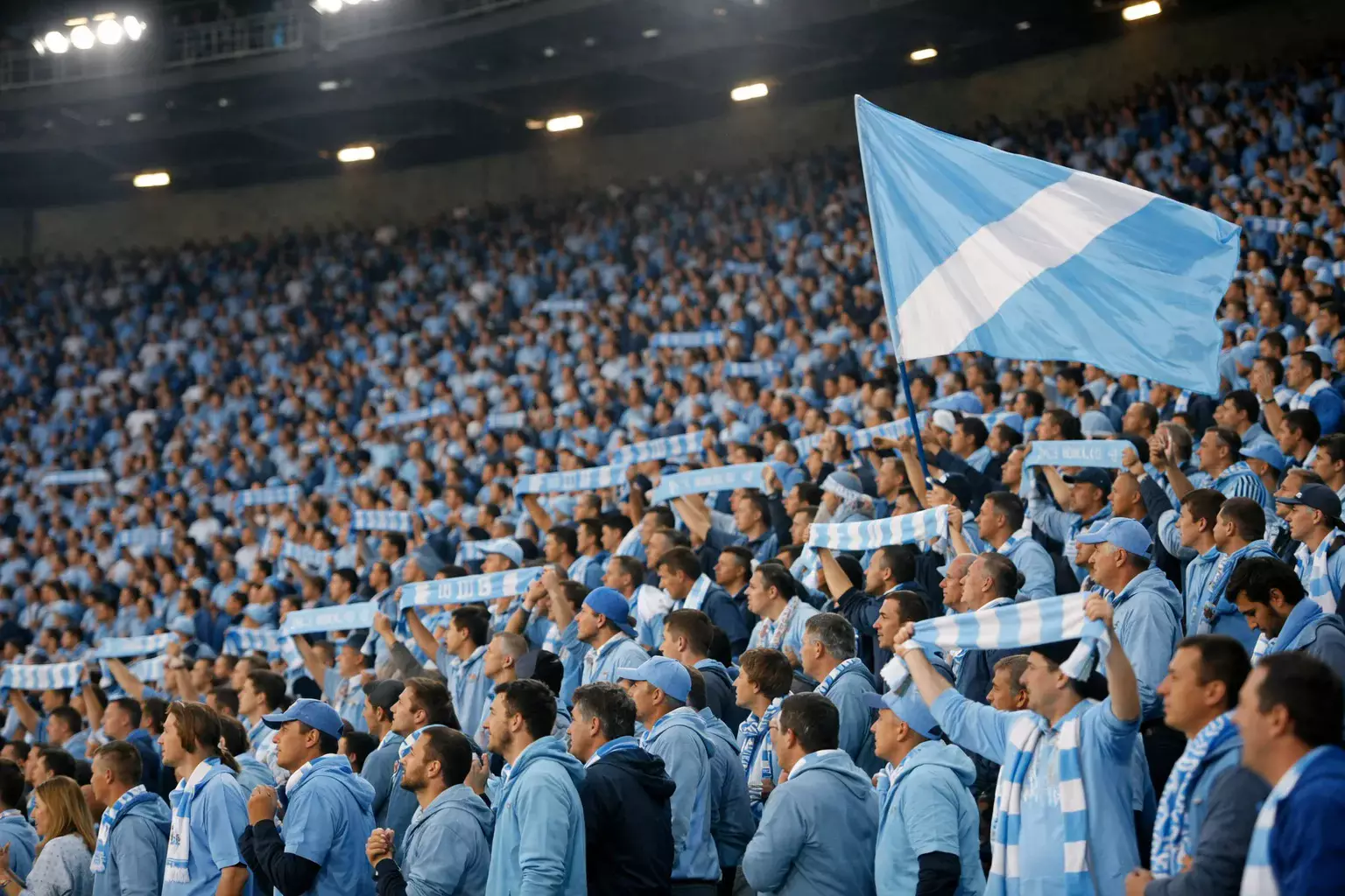 Estadio de Balaídos con afición animando al equipo